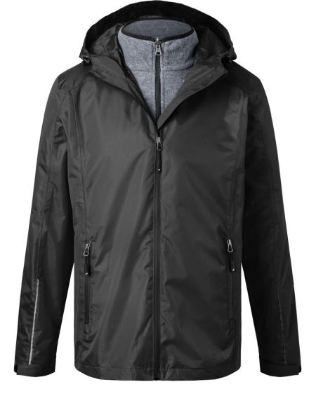 Herren 3-in-1 Jacke James Nicholson JN1154 black/black