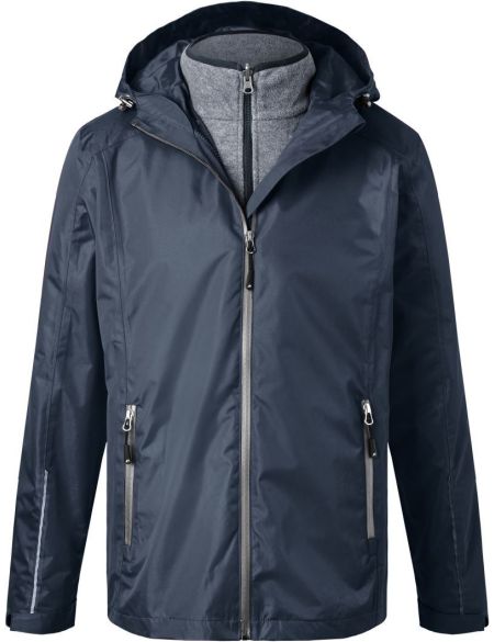 Herren 3-in-1 Jacke James Nicholson JN1154 black/black