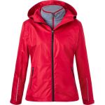 Damen 3-in-1 Jacke James Nicholson JN1153 red/black
