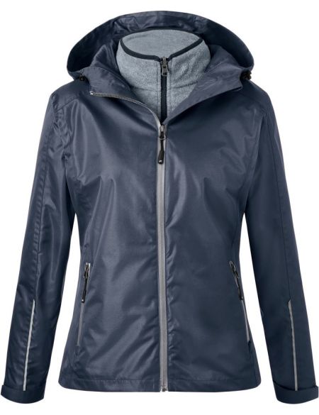 Damen 3-in-1 Jacke James Nicholson JN1153 black/black