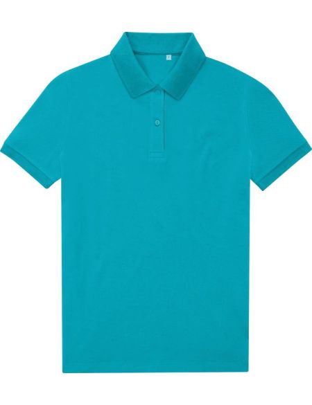Sportliches Damen-Poloshirt My Eco Polo 65/35 Pop Türkis