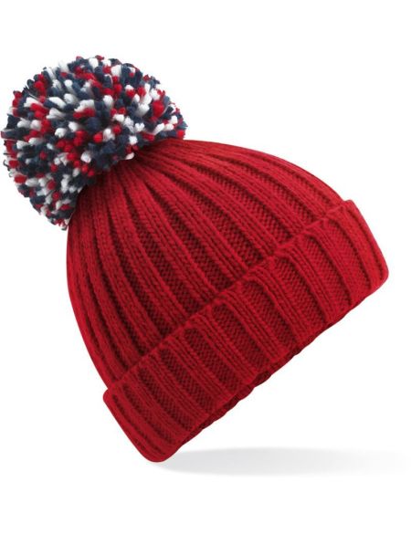 Strickmütze Hygge Beechfield B390 gebrochenes Weiß
