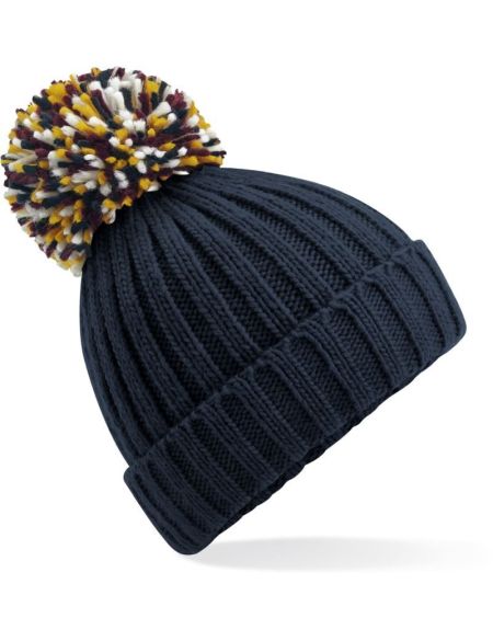 Strickmütze Hygge Beechfield B390 gebrochenes Weiß