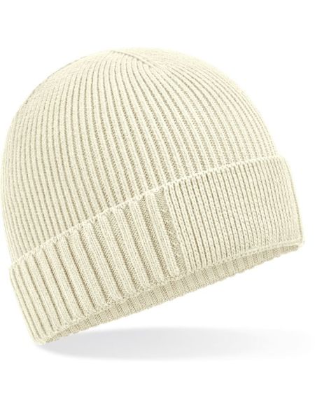Strickmütze Organic Patch Beechfield B438N schwarz