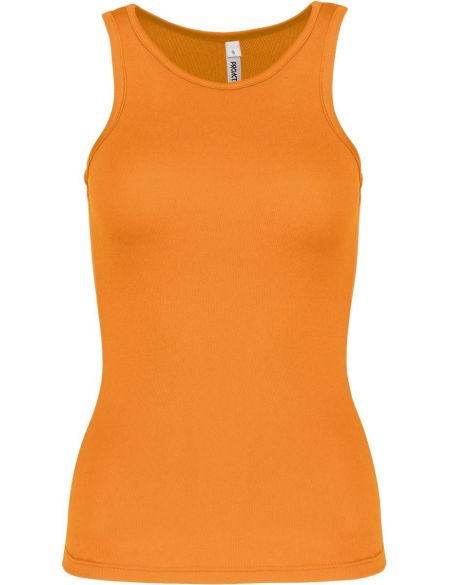 Damen-Sport-Tanktop Kariban ProAct PA442 weiß