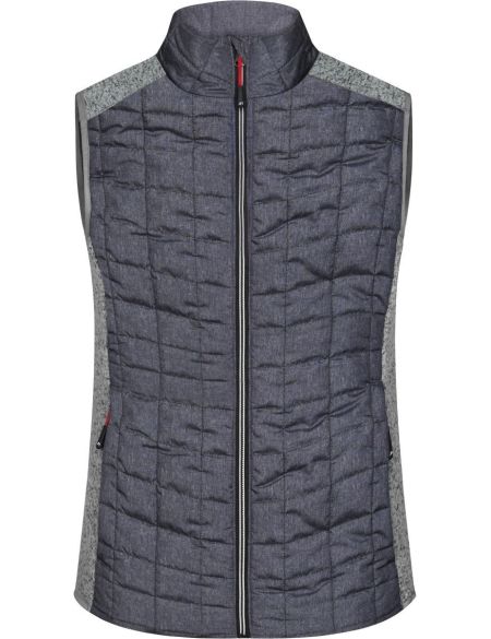 Damen 3-in-1 Jacke James Nicholson JN1153 navy/silver