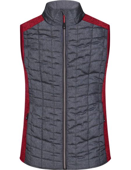 Damen 3-in-1 Jacke James Nicholson JN1153 navy/silver