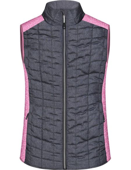 Damen 3-in-1 Jacke James Nicholson JN1153 navy/silver