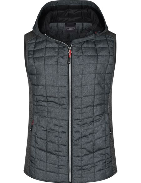 Damen 3-in-1 Jacke James Nicholson JN1153 navy/silver