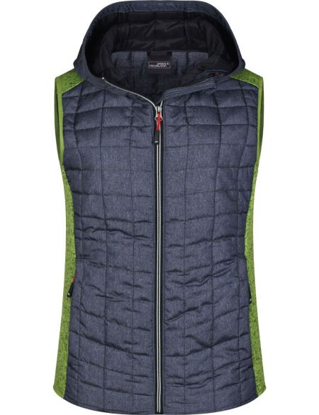 Damen 3-in-1 Jacke James Nicholson JN1153 navy/silver