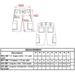 Arbeitsshorts Farbe James Nicholson JN872X (Größe 62) Marine/Türkis