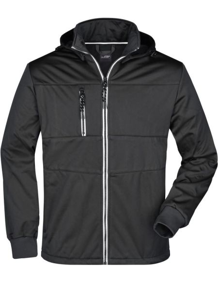 Herren 3-Lagen-Wintersport-Softshelljacke James Nicholson JN1053 navy