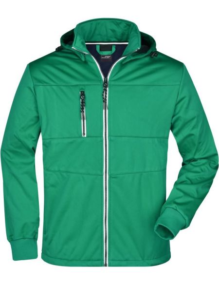 Herren 3-Lagen-Wintersport-Softshelljacke James Nicholson JN1053 navy