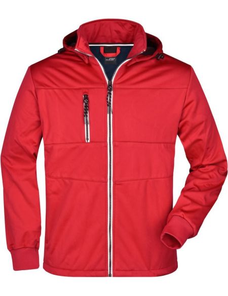 Herren 3-Lagen-Wintersport-Softshelljacke James Nicholson JN1053 navy