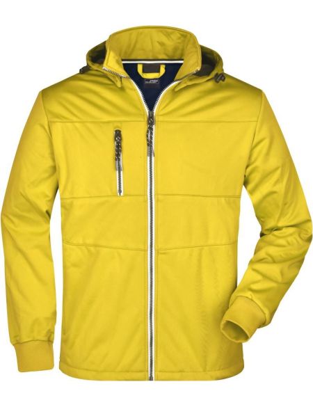 Herren 3-Lagen-Wintersport-Softshelljacke James Nicholson JN1053 navy