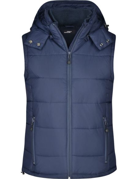 Damen 3-in-1 Jacke James Nicholson JN1153 navy/silver