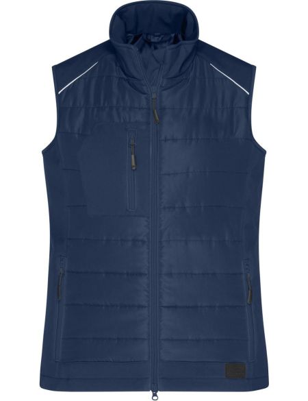 Damen 3-in-1 Jacke James Nicholson JN1153 navy/silver