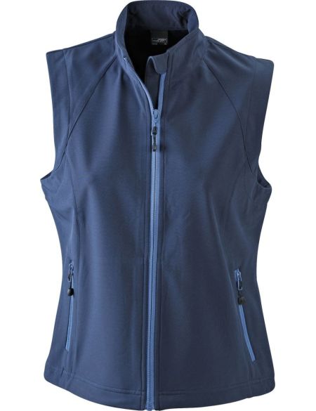 Damen 3-in-1 Jacke James Nicholson JN1153 navy/silver