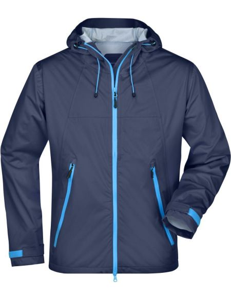 Herren 3-Lagen-Wintersport-Softshelljacke James Nicholson JN1053 navy