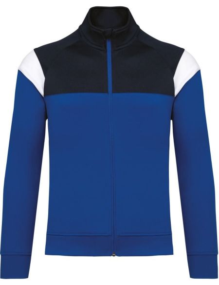 Kinder-Trainingssweatshirt mit 1/4-Reißverschluss Kariban ProAct PA388 schwarz/sportliches Grau