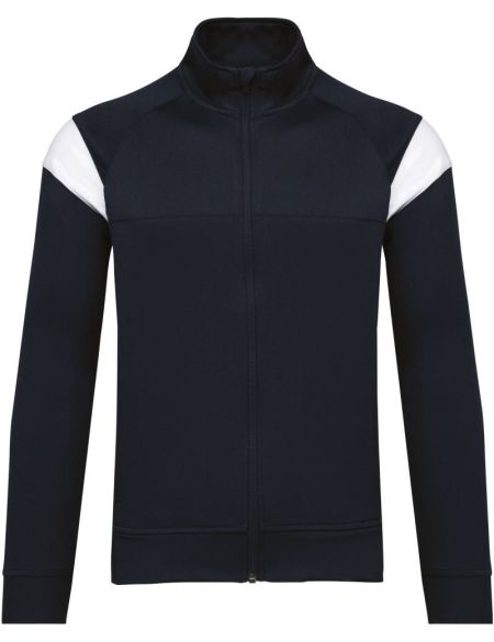 Kinder-Trainingssweatshirt mit 1/4-Reißverschluss Kariban ProAct PA388 schwarz/sportliches Grau
