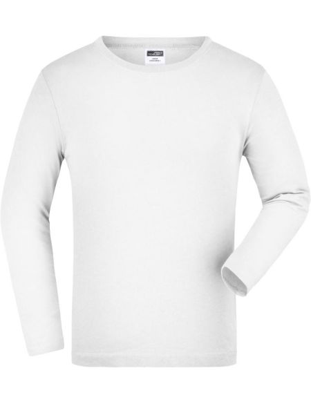 Kinder-T-Shirt Raglan-Kontrast Base-Ball Kinder weiß/navy