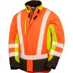 3-Lagen Sicherheits-Softshelljacke Result R506X fluoreszierend