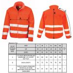 Sicherheits-Softshelljacke Result R117X fluoreszierend gelb