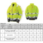 Herren-Sicherheitsjacke Result R325M fluoreszierend orange/grau