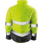 Damen-Sicherheitsjacke Result R325F fluoreszierend gelb/grau