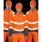 Damen-Sicherheitsjacke Result R325F fluoreszierend gelb/grau