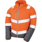 Damen-Sicherheitsjacke Result R325F fluoreszierend gelb/grau
