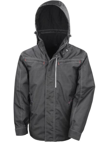Arbeitsjacke mit Denim-Struktur Result R326X schwarz