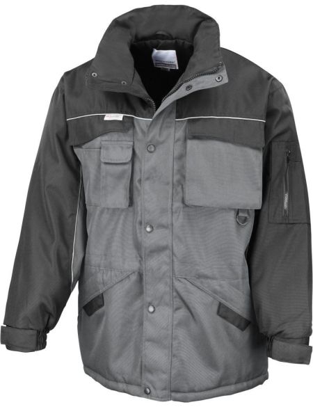 Arbeitsparka Result R072X grau/schwarz