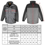 Arbeitsparka Result R072X grau/schwarz