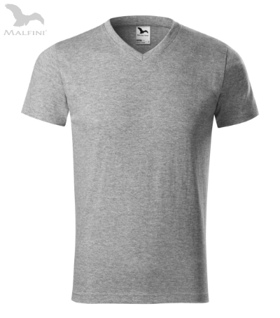 Unisex T-Shirt Malfini Heavy V-Ausschnitt 111 weiß