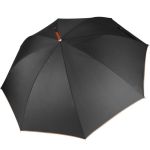 Deštník s dřevěnou rukojetí Kimood KI 2020 dark grey/beige