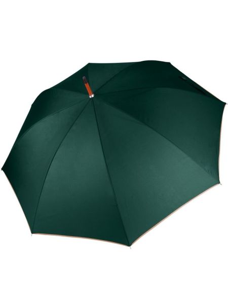 Regenschirm mit Holzgriff Kimood KI 2020 dunkelgrau/beige