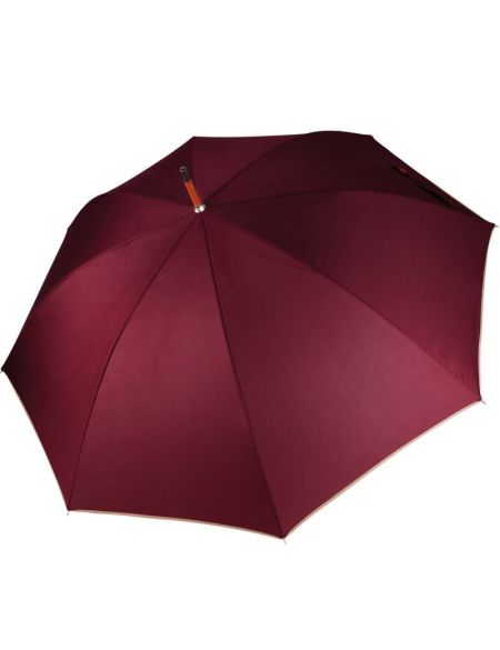 Regenschirm mit Holzgriff Kimood KI 2020 dunkelgrau/beige