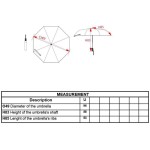 Quadratischer Regenschirm Kimood KI2023 weiß