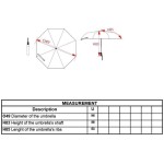 Quadratischer Regenschirm Kimood KI2023 weiß