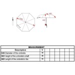 Quadratischer Regenschirm Kimood KI2023 weiß