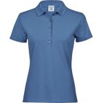 Luxuriöses Damen-Poloshirt aus elastischem Piqué Tee Jays 145 weiß