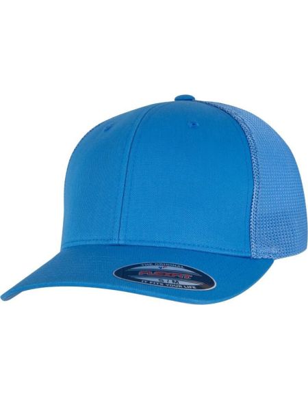 Kappe 6 Panels Trucker Mesh Flexfit 6511 Marine/Weiß