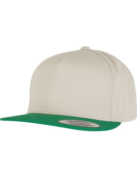 Kappe 5 Panels Snapback Flexfit 6007/6007T weiß