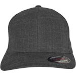 Melierte 6-Panel-Kappe Flexfit 6277FM schwarz