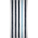 Das One Toweling Towel Stripe anthrazit/hellblau