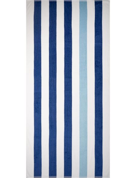Das One Toweling Towel Stripe marineblau/hellblau