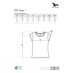 Damen T-Shirt Maflini Pure 122 marineblau