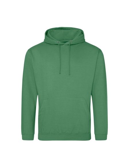 Just Hoods College Hoodie AWJH001 staubiges Grün